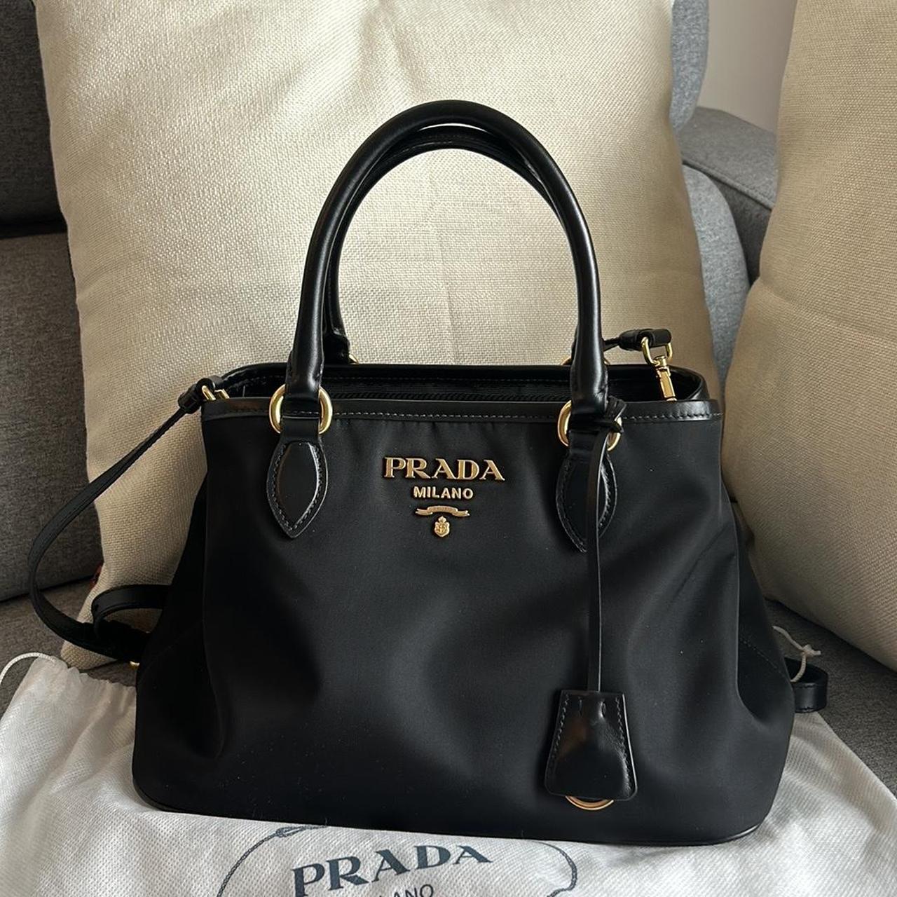 Prada Tessuto Nylon Bag with Top Handle and Strap