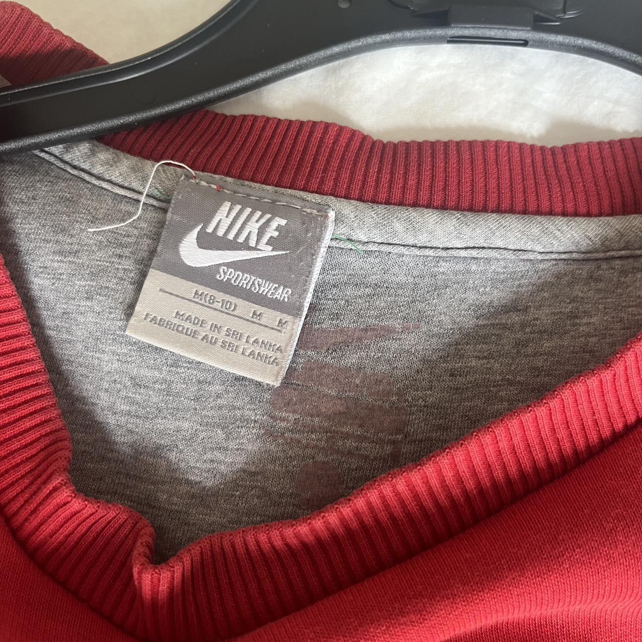 black and red vintage nike sweatshirt