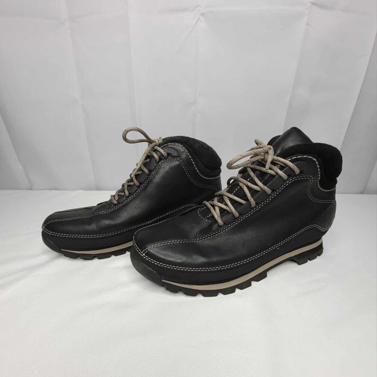 Covington Black Leather Womens Casual Boots Size 8... - Depop