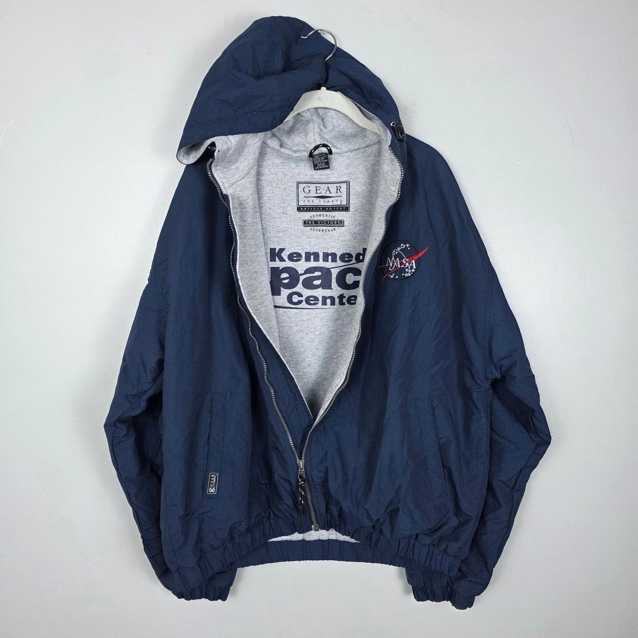 Preloved Men's Lightweight Jacket - Blue/Red - L … - image 2