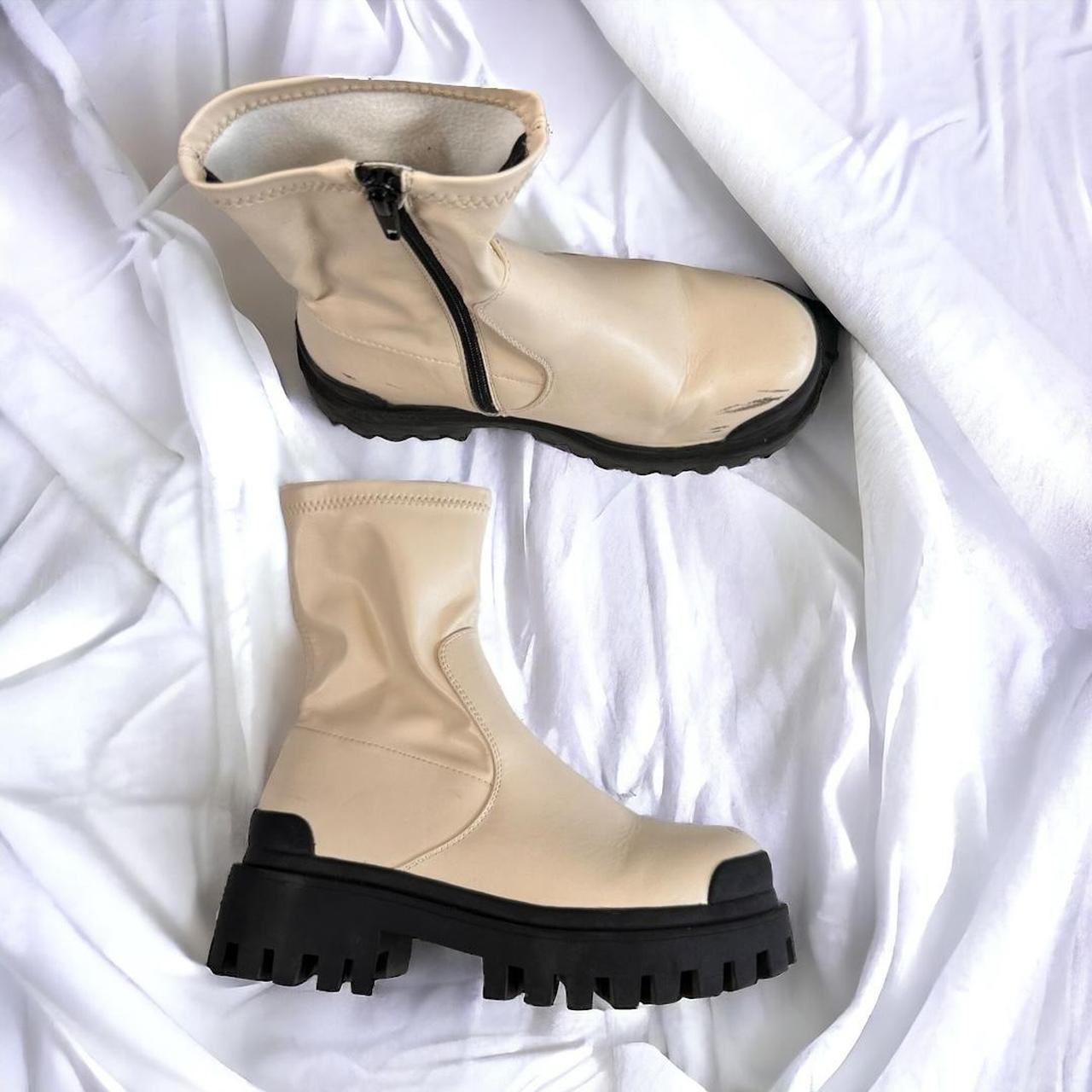 Forever 21 Gabor Cream White Ankle Boots US Size Depop