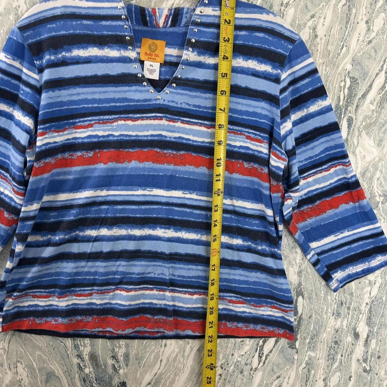 Ruby Rd. Women's Top - Blue/Red - L – Ruby Rd. St… - image 5