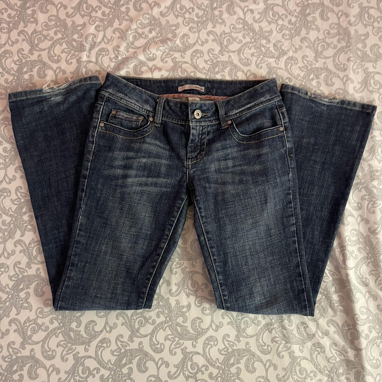 Refuge Low Rise Boot Cut Jeans Size: 7 Regular... - Depop