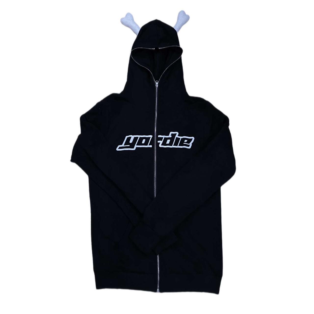 $not Yordie Black shops Bonehead Zip Hoodie