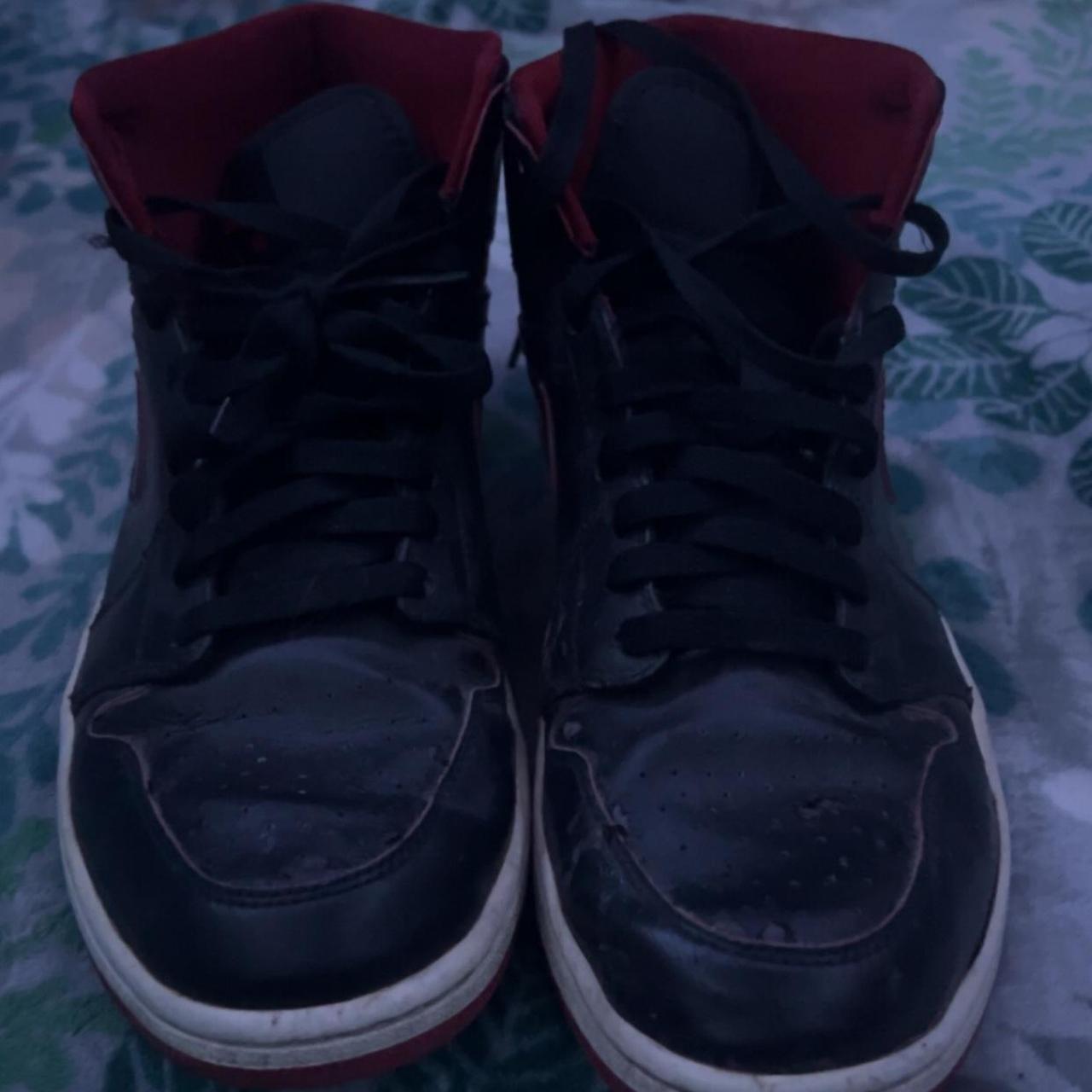 infant red and black jordans