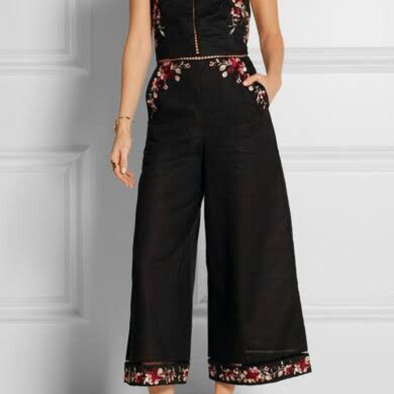 ZIMMERMANN Sakura Embroidered Jumpsuit - Size 1 | Depop