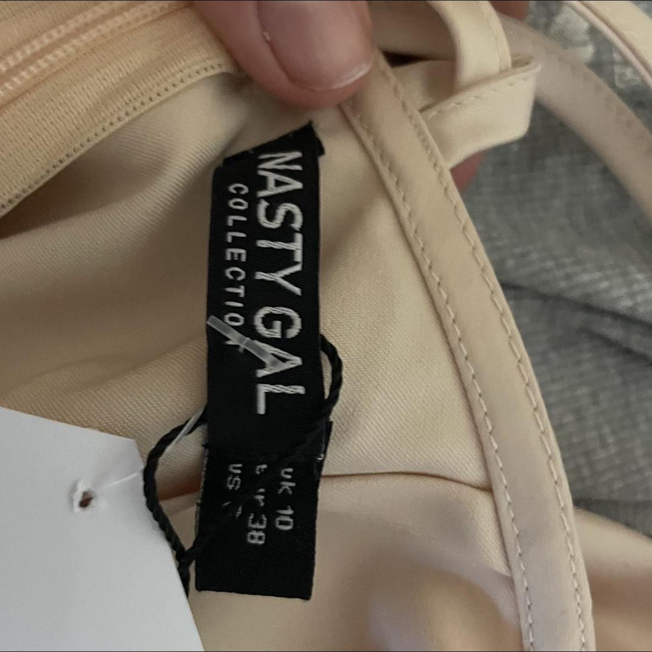 nasty gal scoop neck open back tie maxi dress