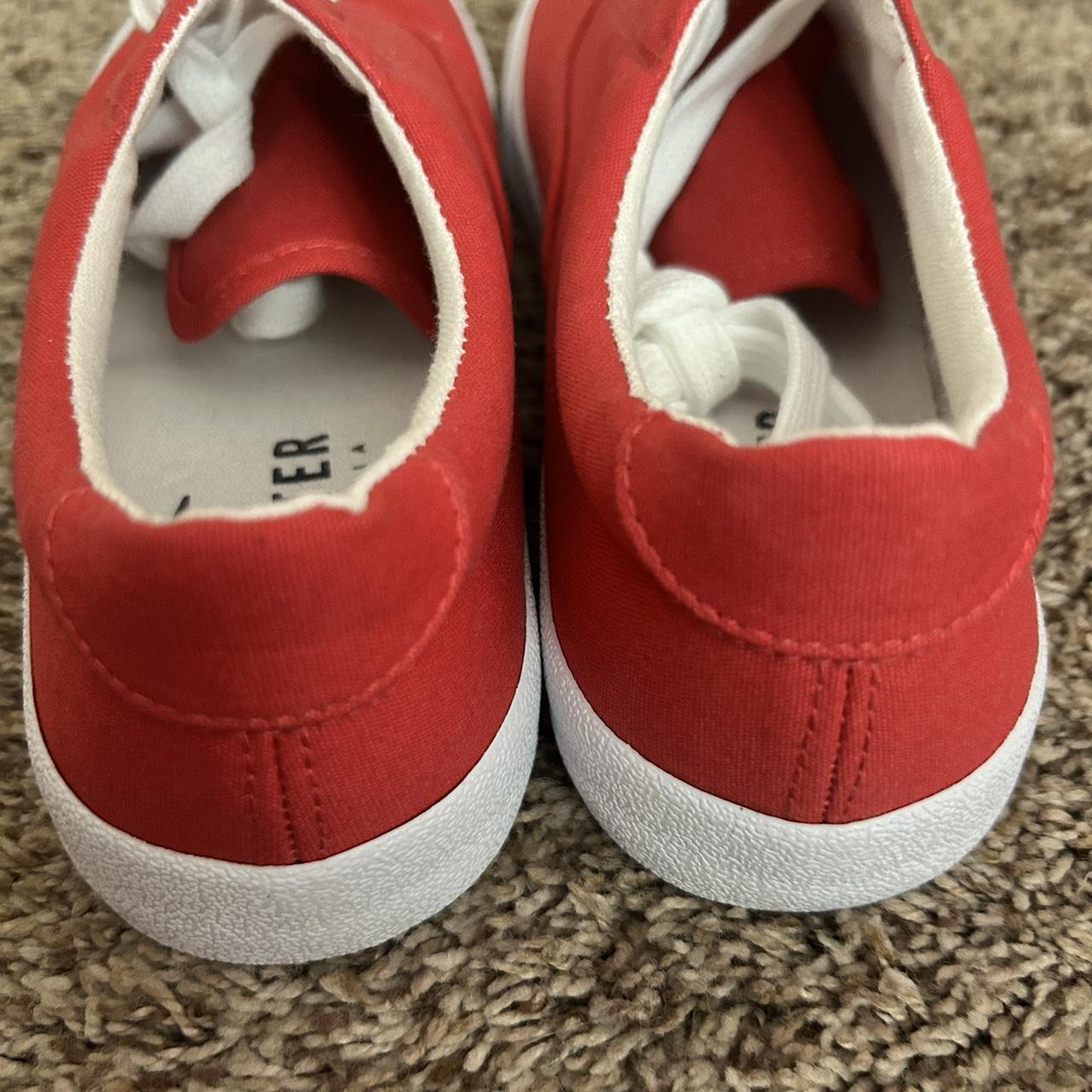 Mens Hollister Red Sneakers Size 8 Depop