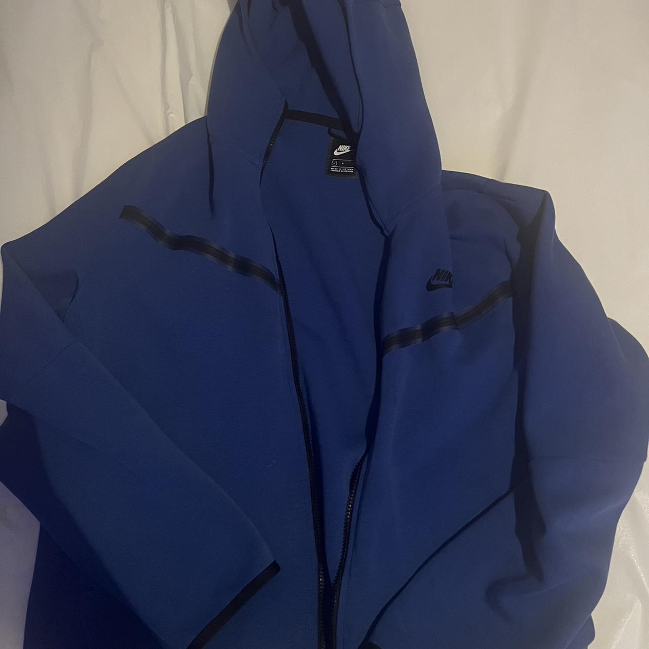 mens tech fleece blue