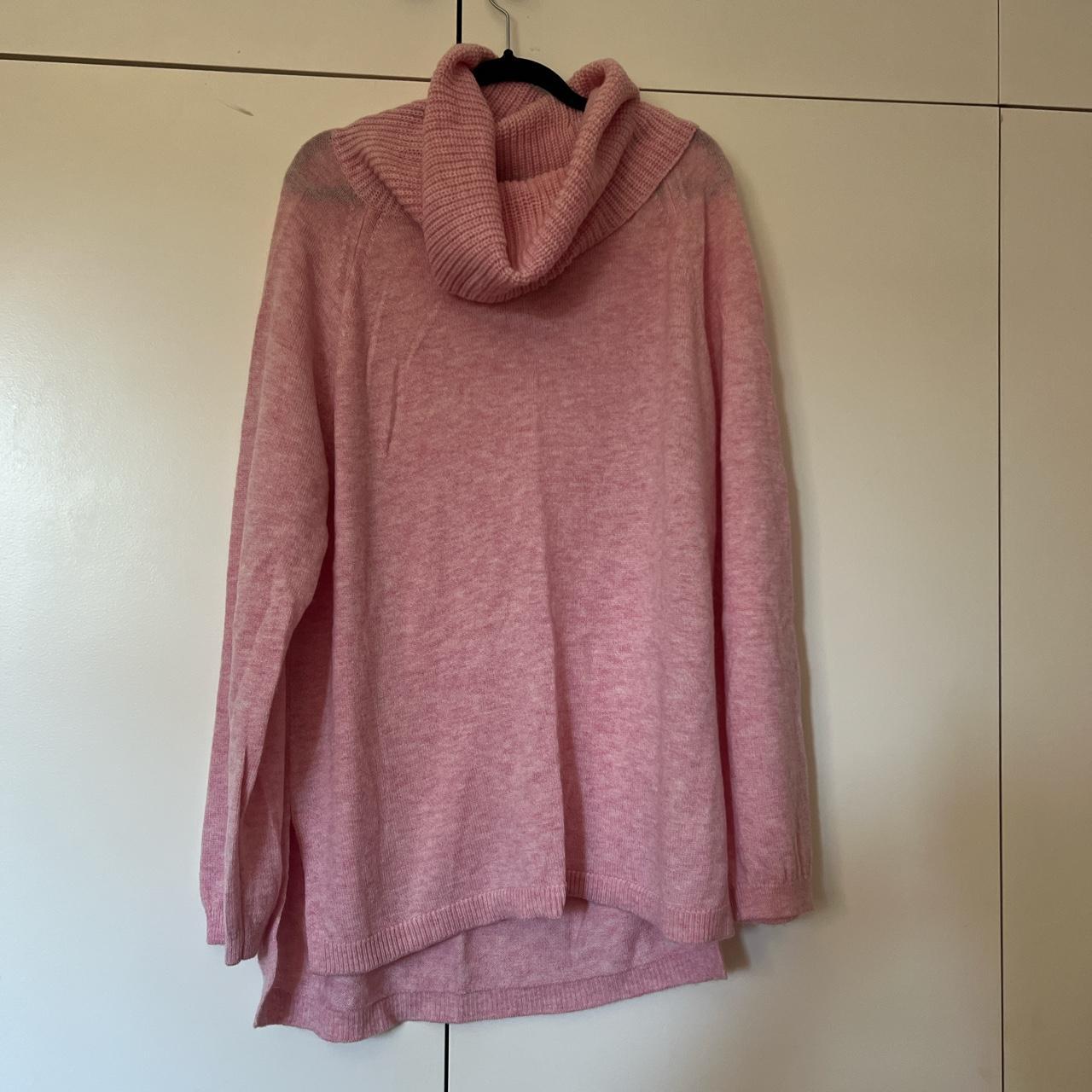 Pink David Jones Knit - Turtleneck - Depop