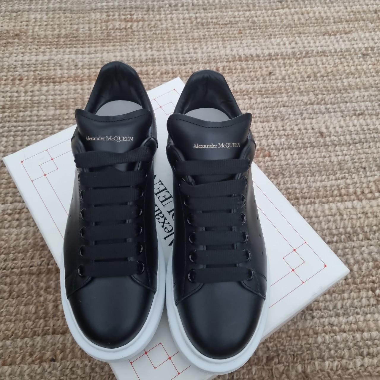 Alexander mcqueen oversized hot sale trainers black