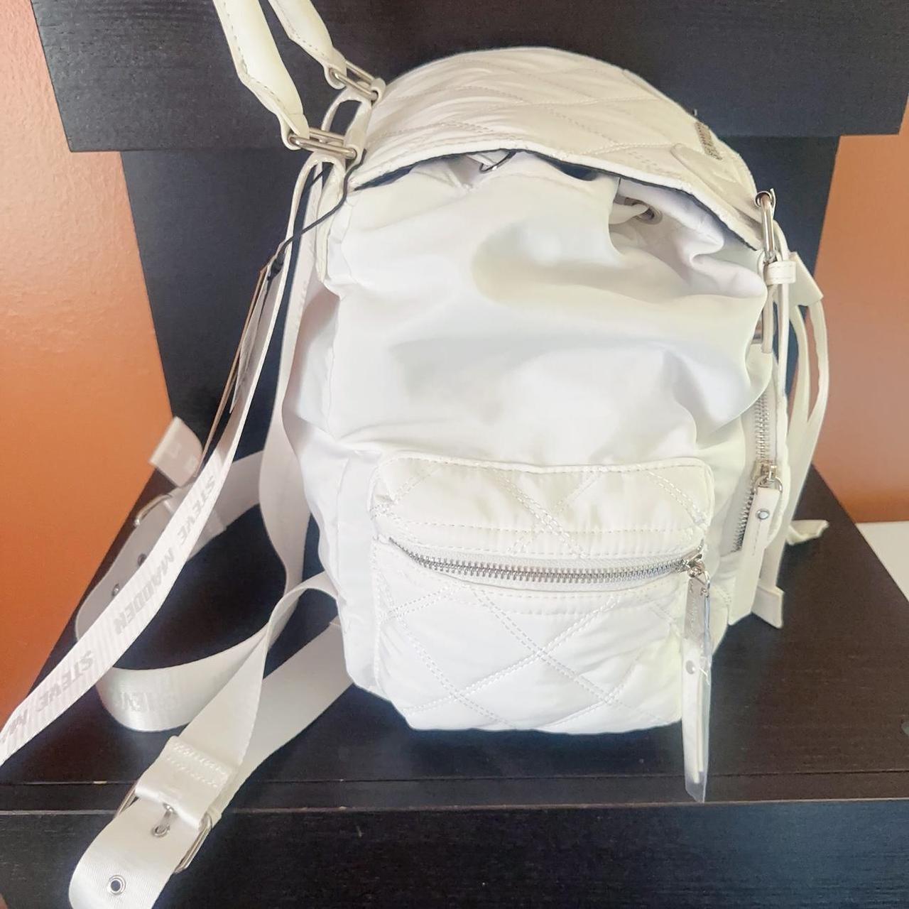 Steve Madden White BSOLLY LARGE Backpack