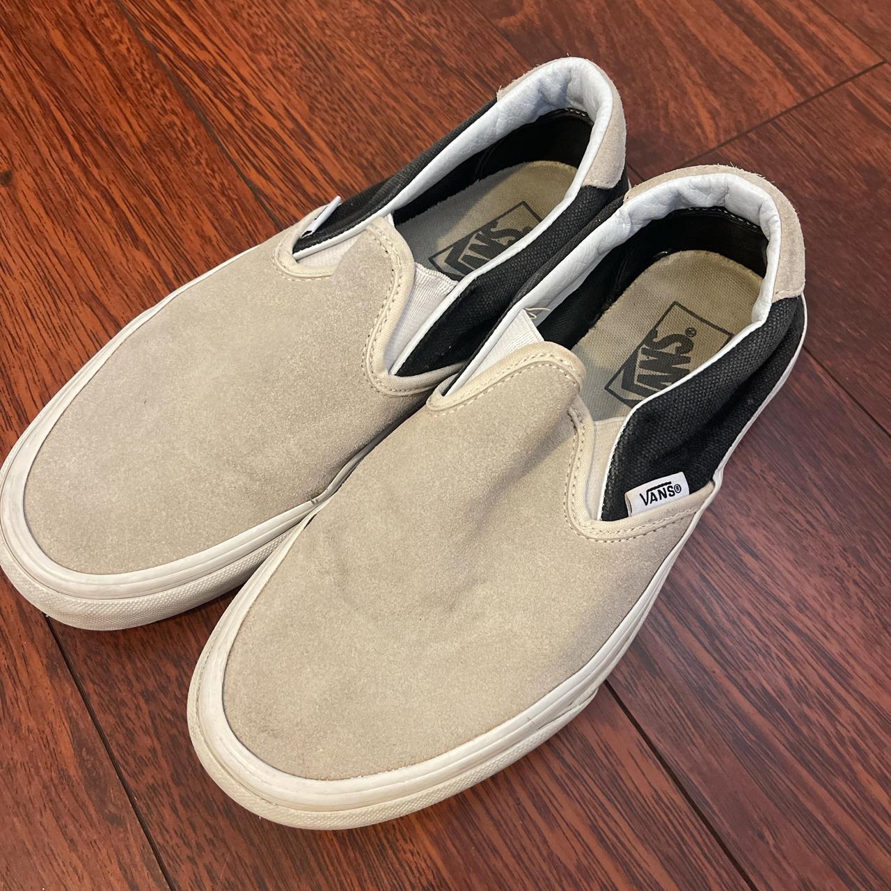 Tan suede slip on vans on sale