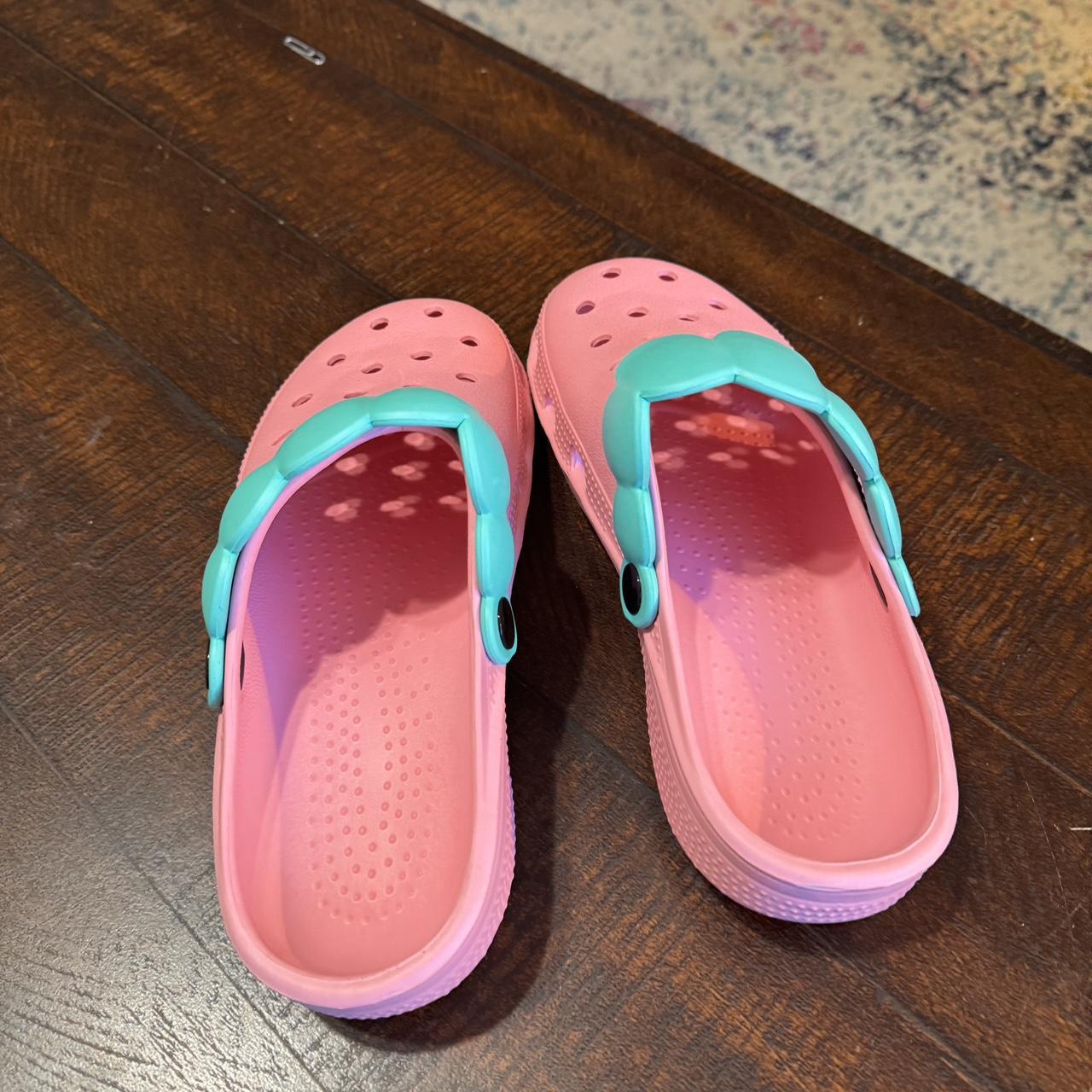 Brand new strawberry crocs. Never worn! Mezzo piano... - Depop