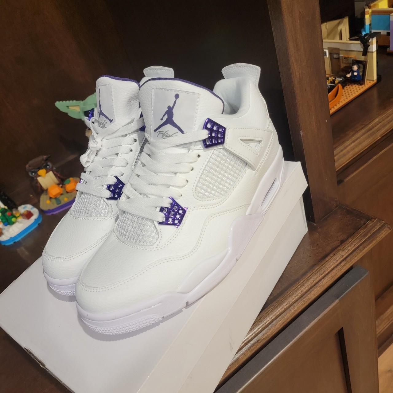 metallic purple jordans