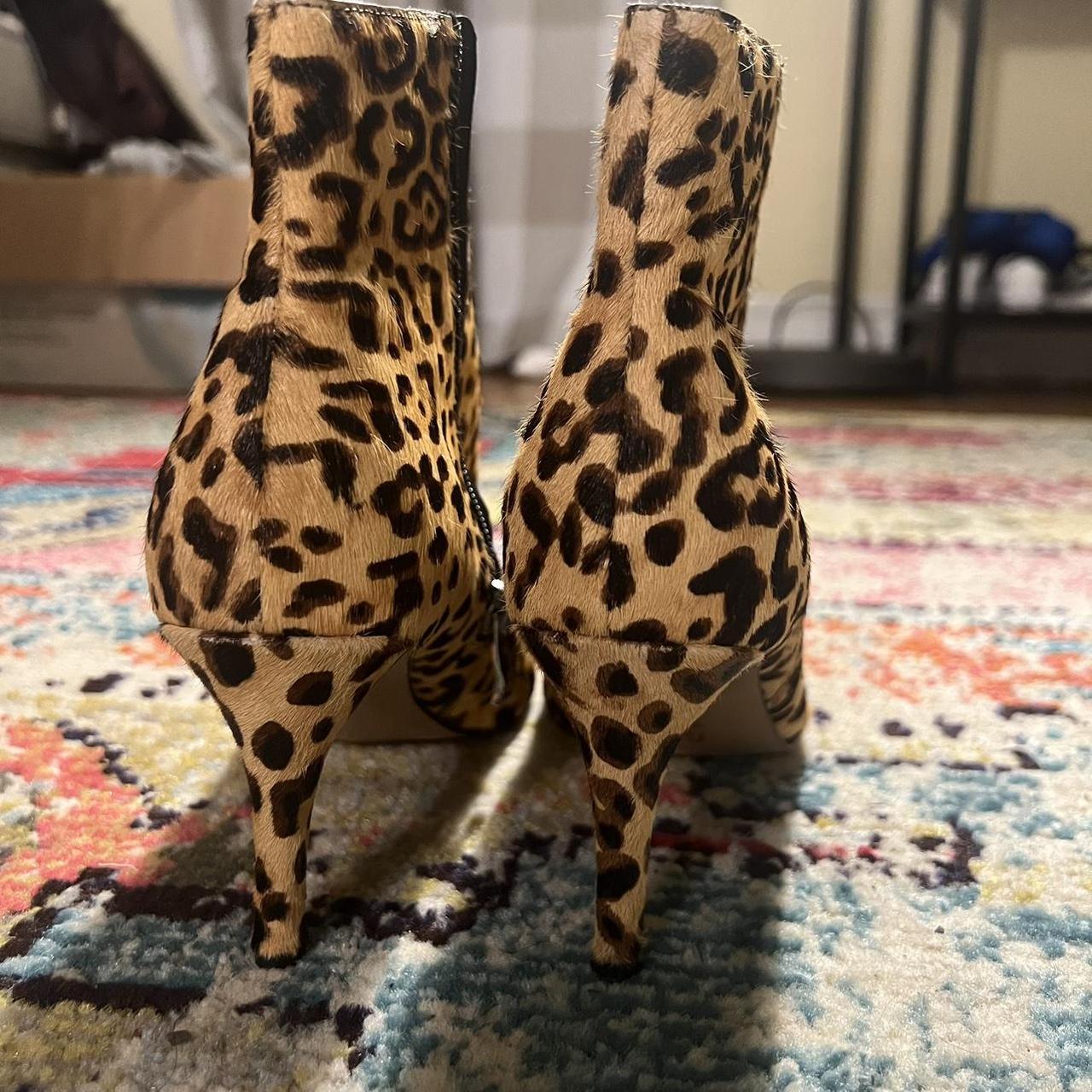 Halogen leopard booties best sale