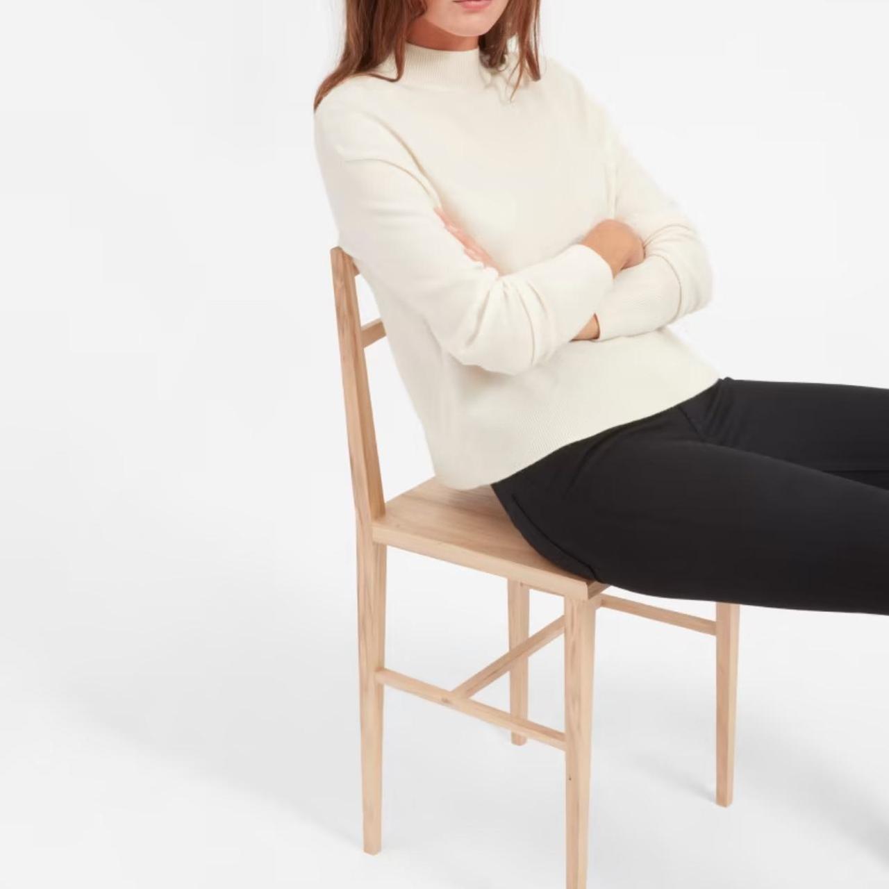 Everlane cashmere crop mockneck best sale