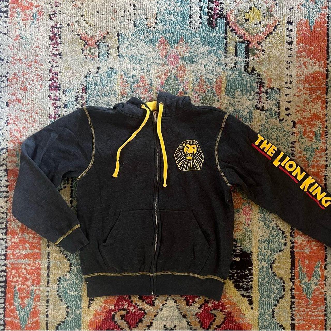 Full zip up Grey with yellow accents The lion Depop