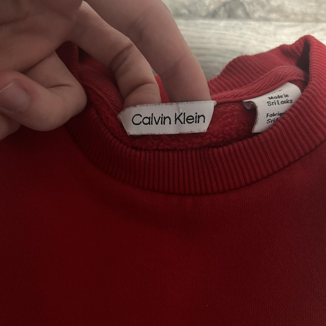 Red calvin klein sale jumper