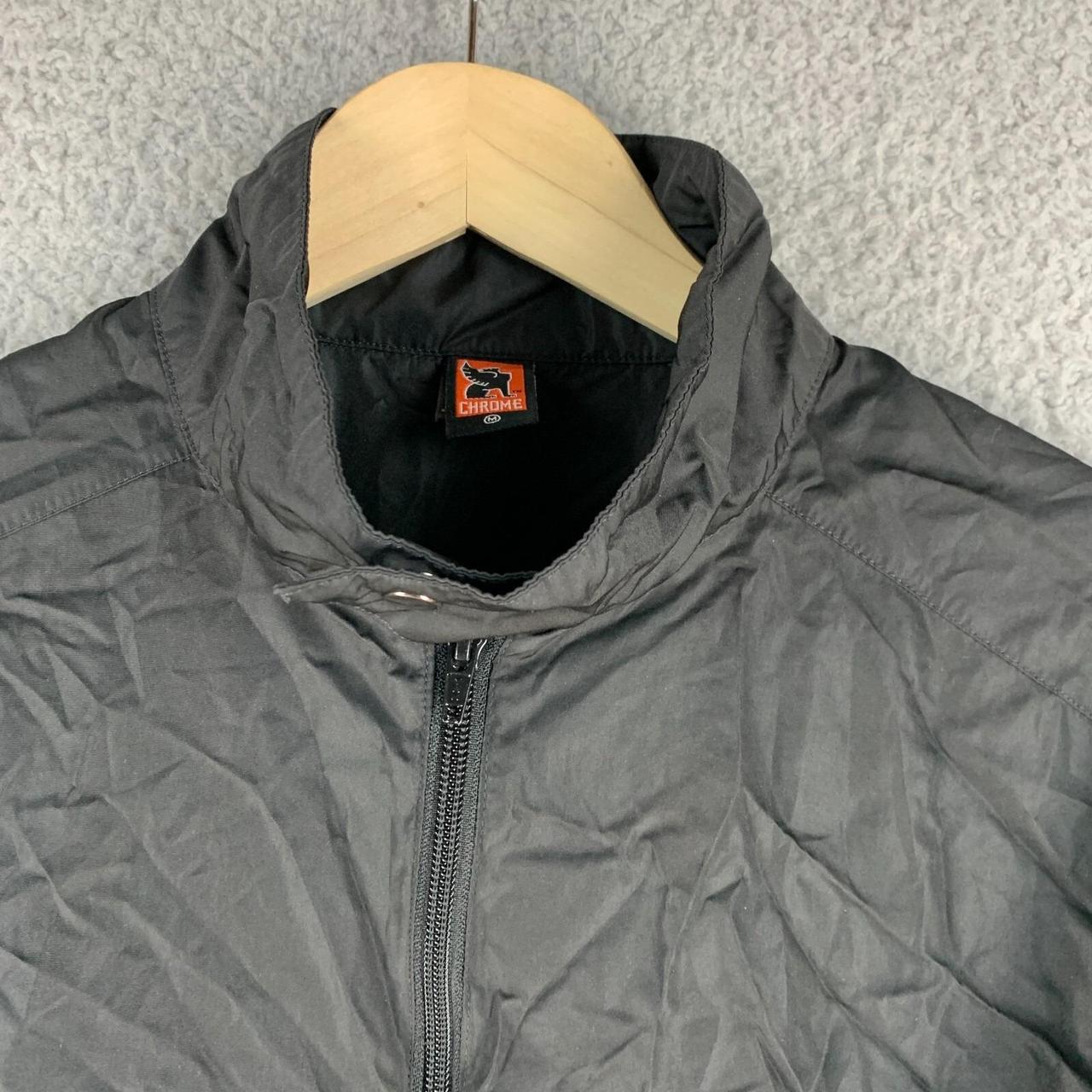 Preloved Men's Bomber Jacket - Black - M – Chrome… - image 3