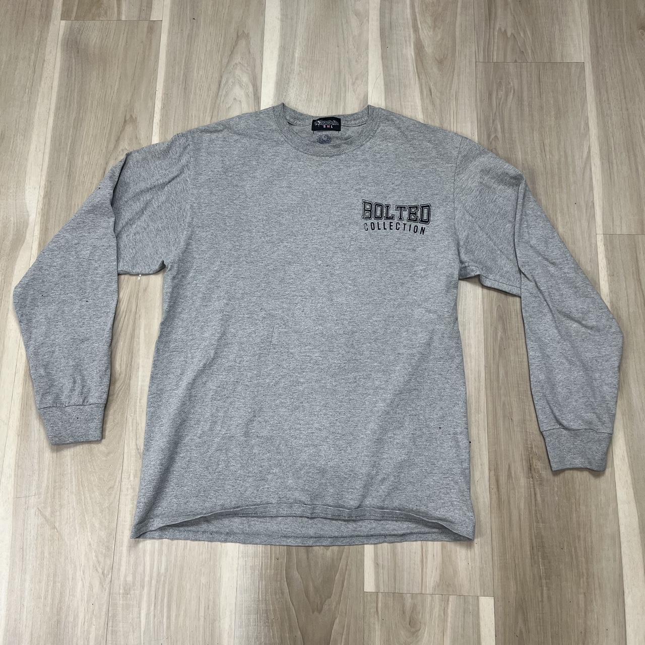 Bolted 1/1 Grey Long Sleeve Size [M] #LongSleeve... - Depop