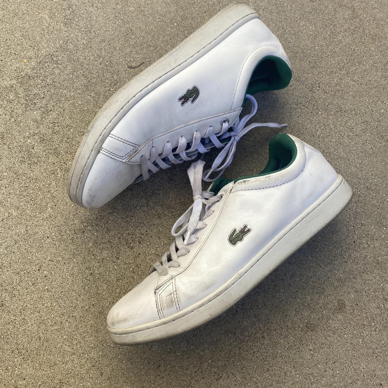 Lacoste white sales shoes sale