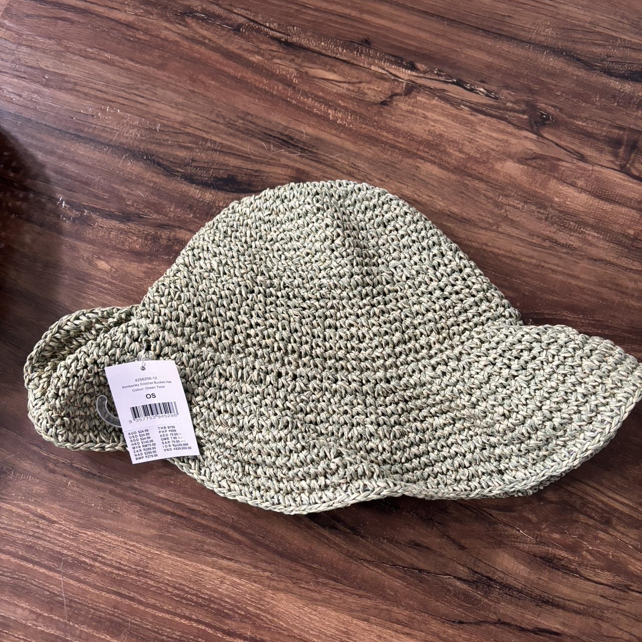 Kimberly Crochet bucket Hat From Rubi Brand new - Depop