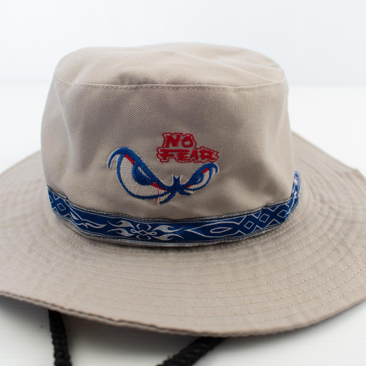 No Fear wide floppy brim bucket hat. Tough as