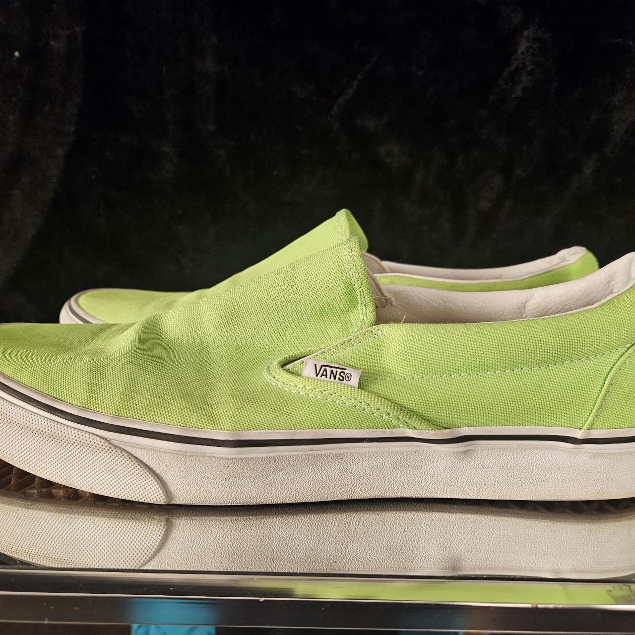 Sharp green slip on vans deals