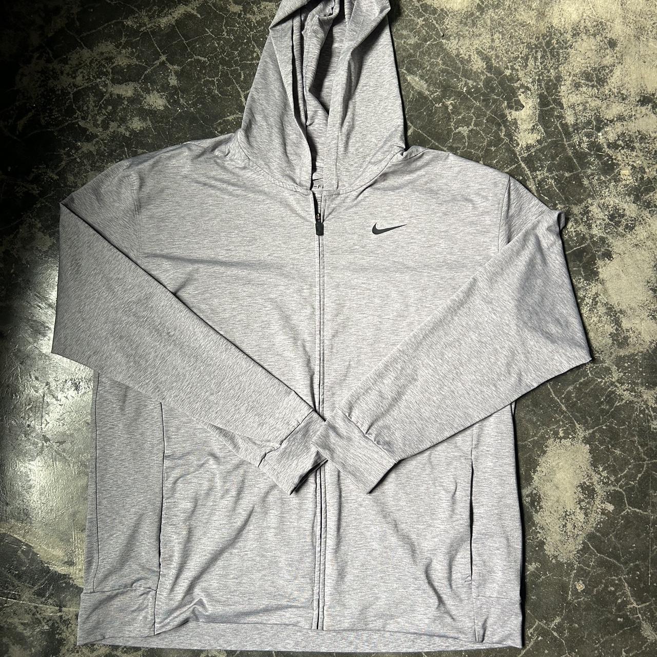 Nike Men's Dri-Fit Zip Up Yoga Jacket Heavy - Depop