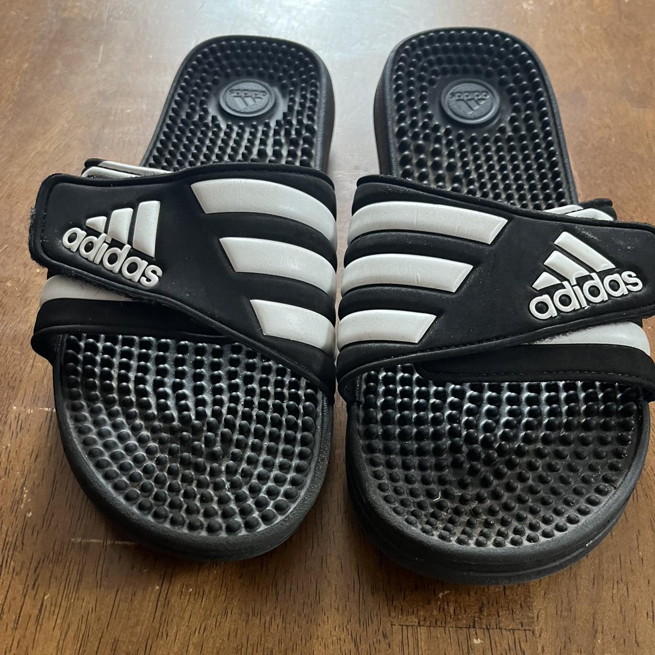 ADIDAS Velcro Slides Sandals Men s 8 Women s 9.5