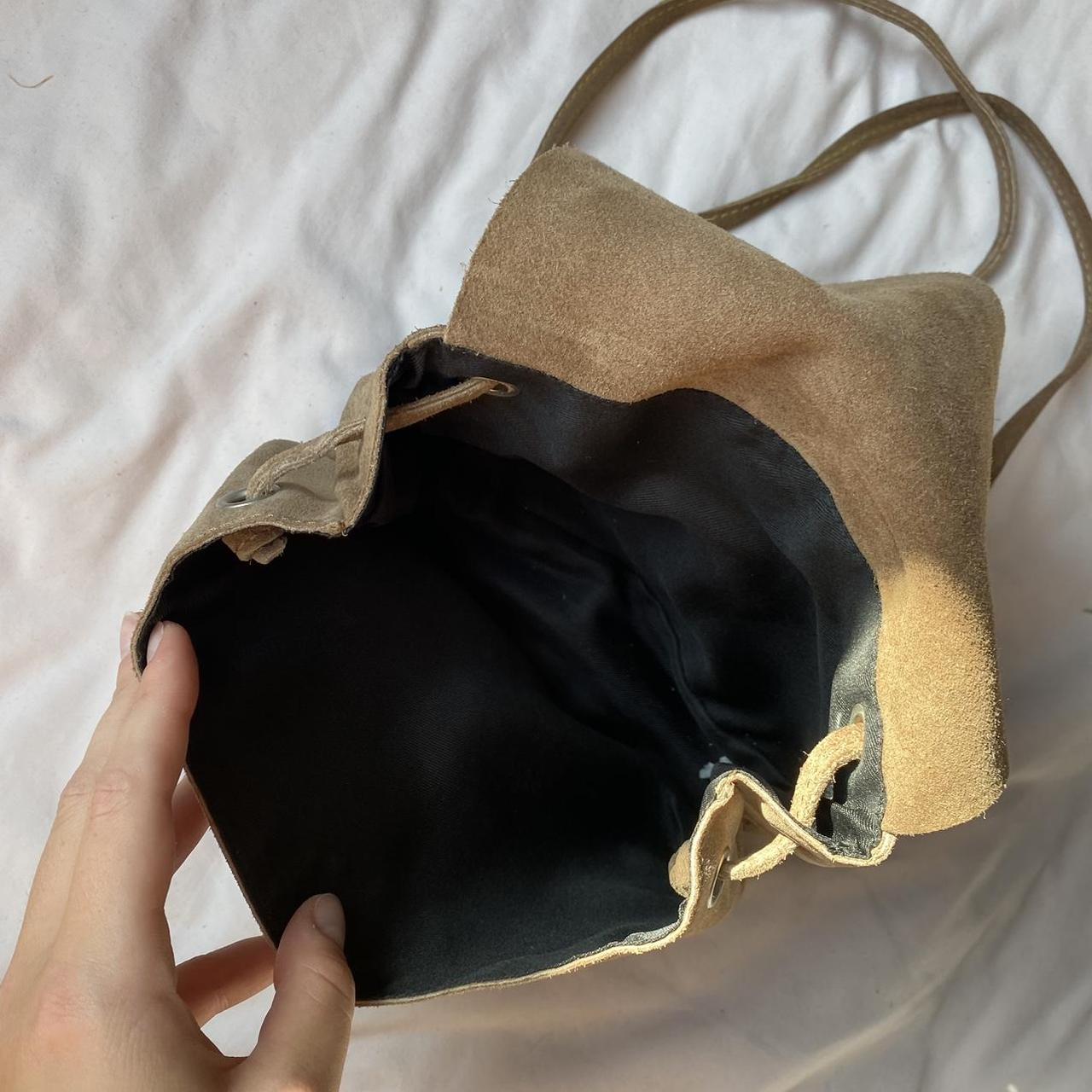 Brandy Melville Brown suede bag Medium strap... - Depop