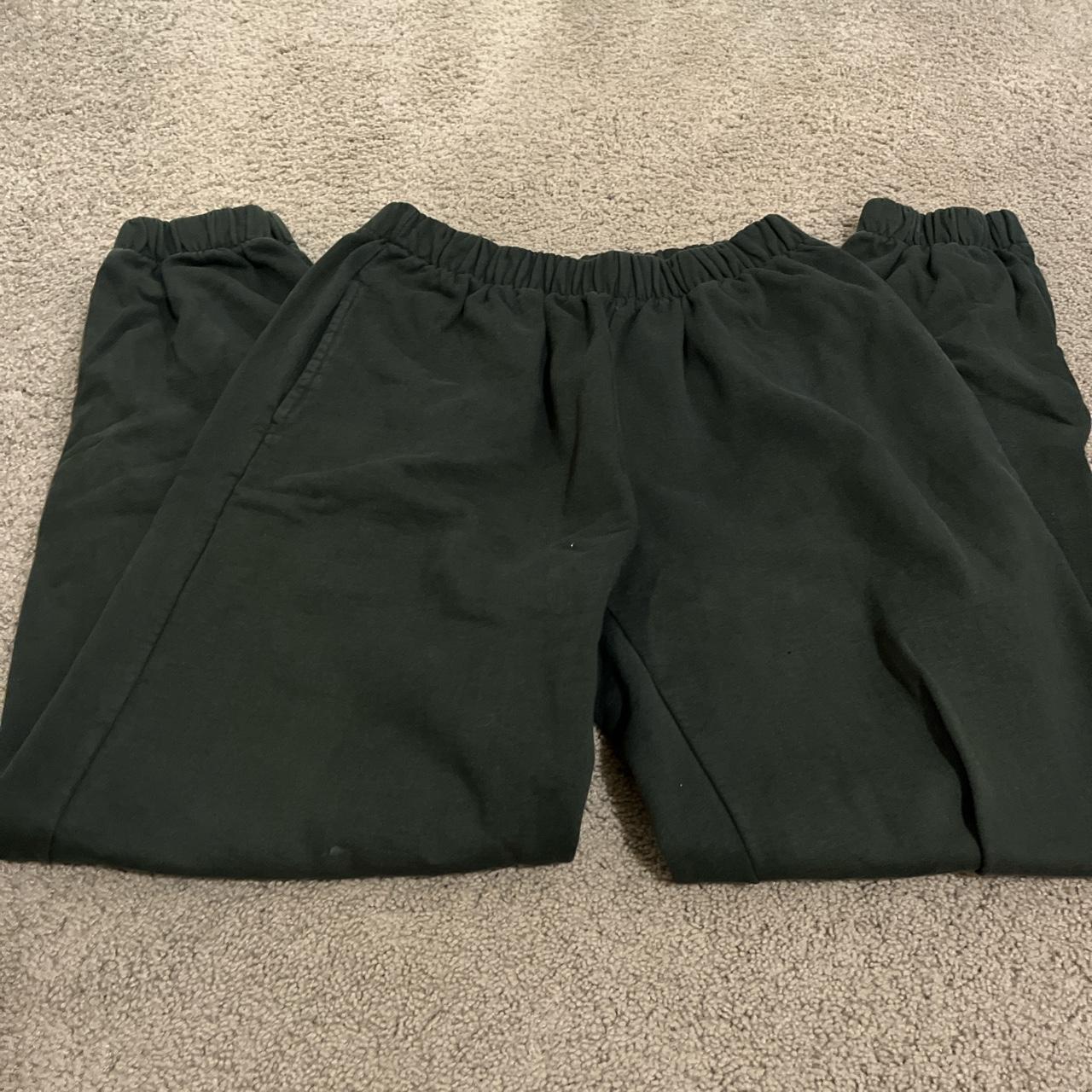 green brandy melville sweatpants that are basically... Depop