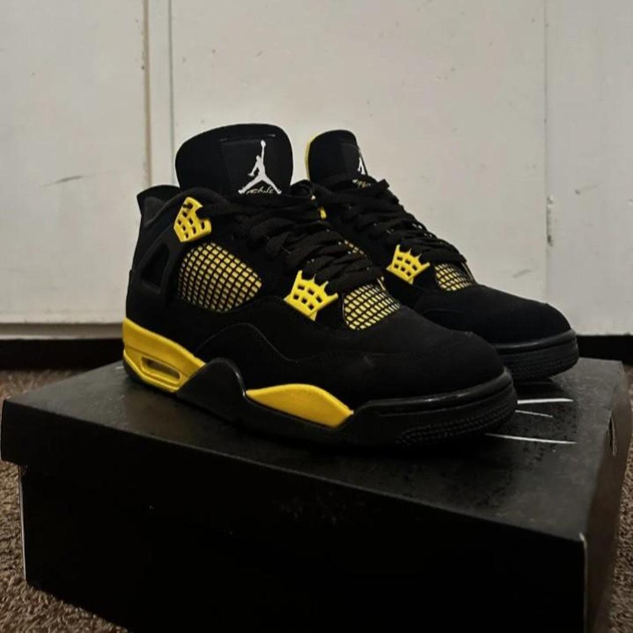 Jordan 4s (Yellow Thunders) All Sizes Available for... - Depop