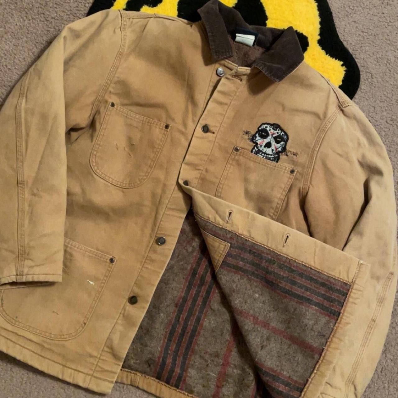Blanket lined vintage dickies jacket size L - Depop