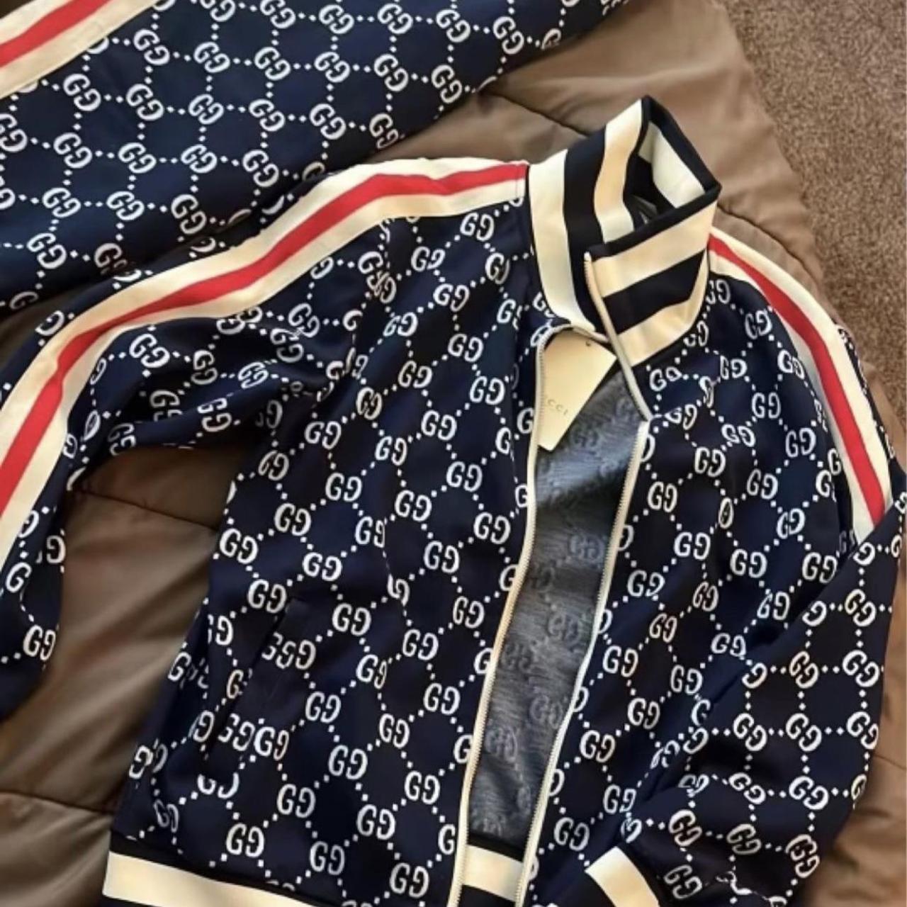 Gucci Tracksuit Full Set Size Large New - Depop