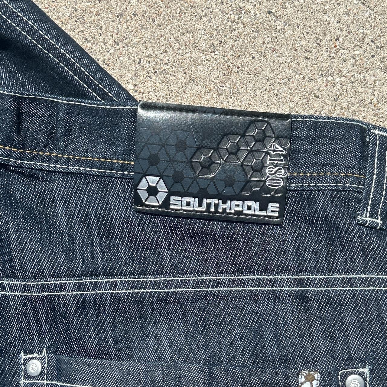 Baggy Dark blue vintage southpole 4180 jeans - Depop