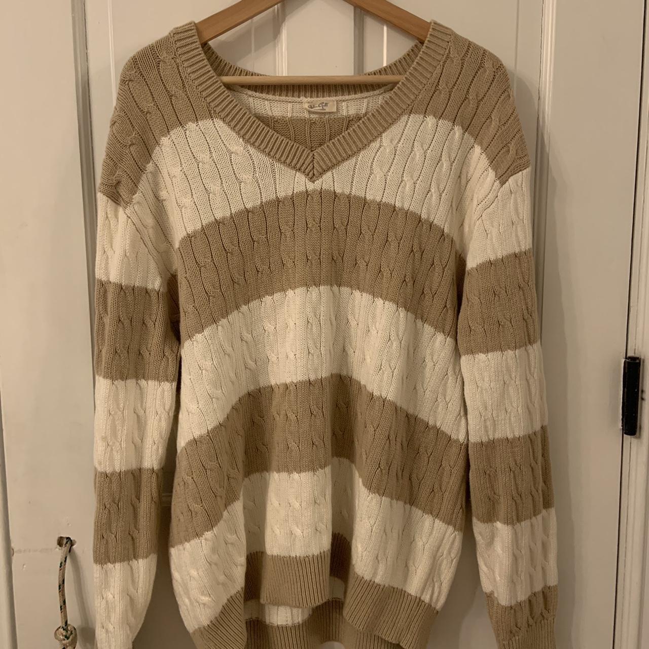 brandy striped sweater - Depop