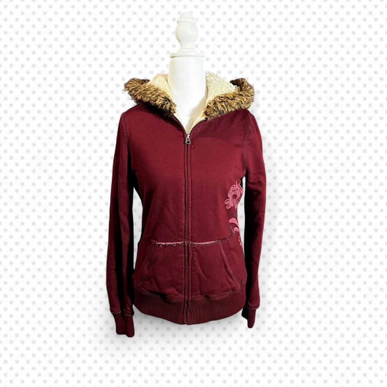 Mossimo Women's Hoodie - Burgundy/Red - M – Burgu… - image 1