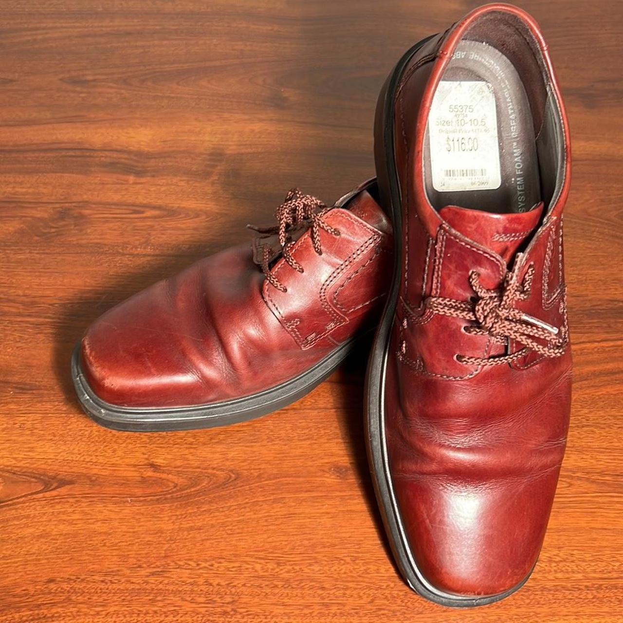 Cordovan leather lace-up oxfords with a touch Depop