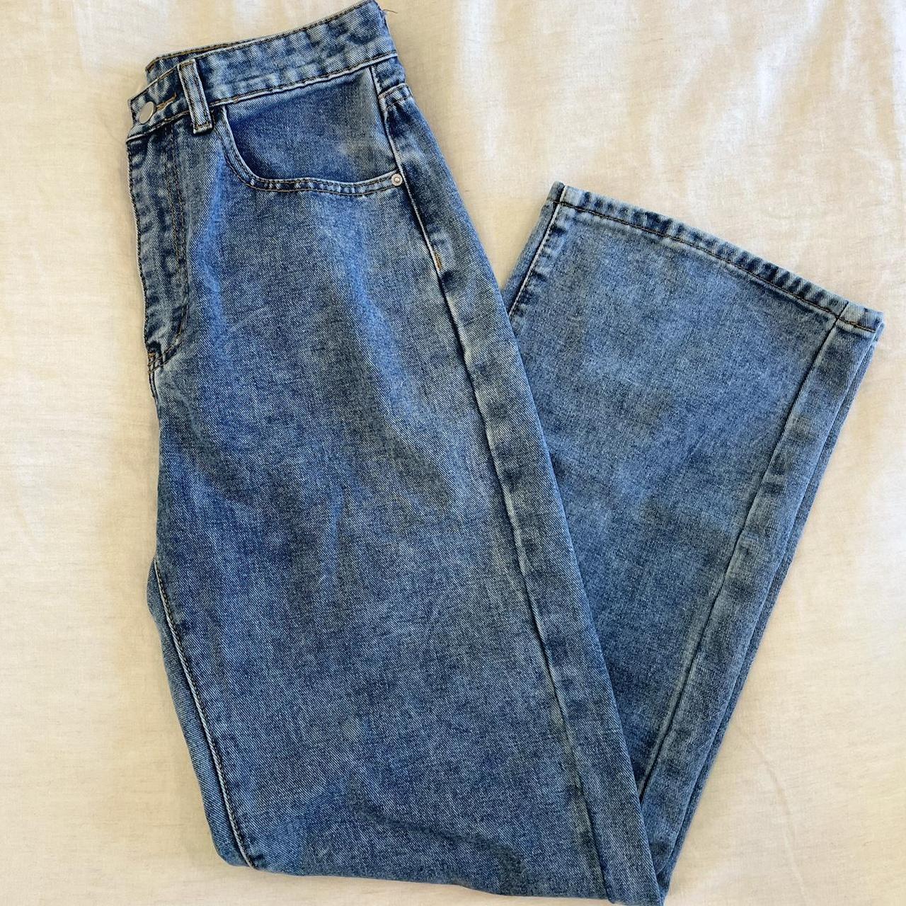 Dark wash wide legs jeans - Depop