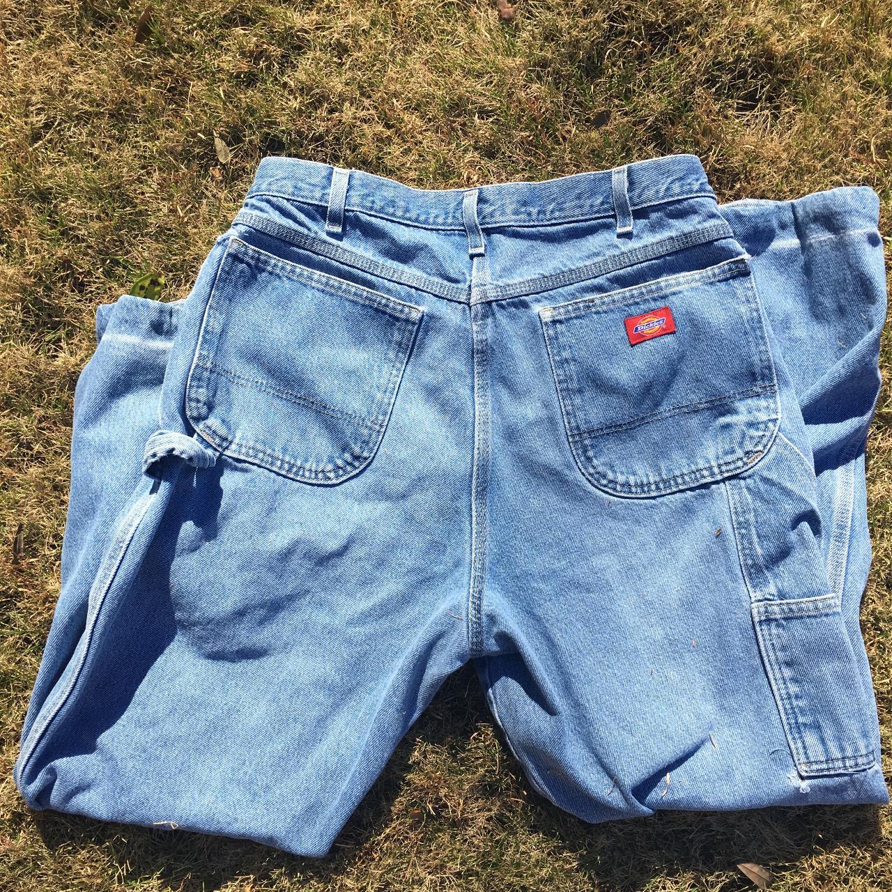 Baggy Light blue Dickies carpenter jeans, very good... Depop