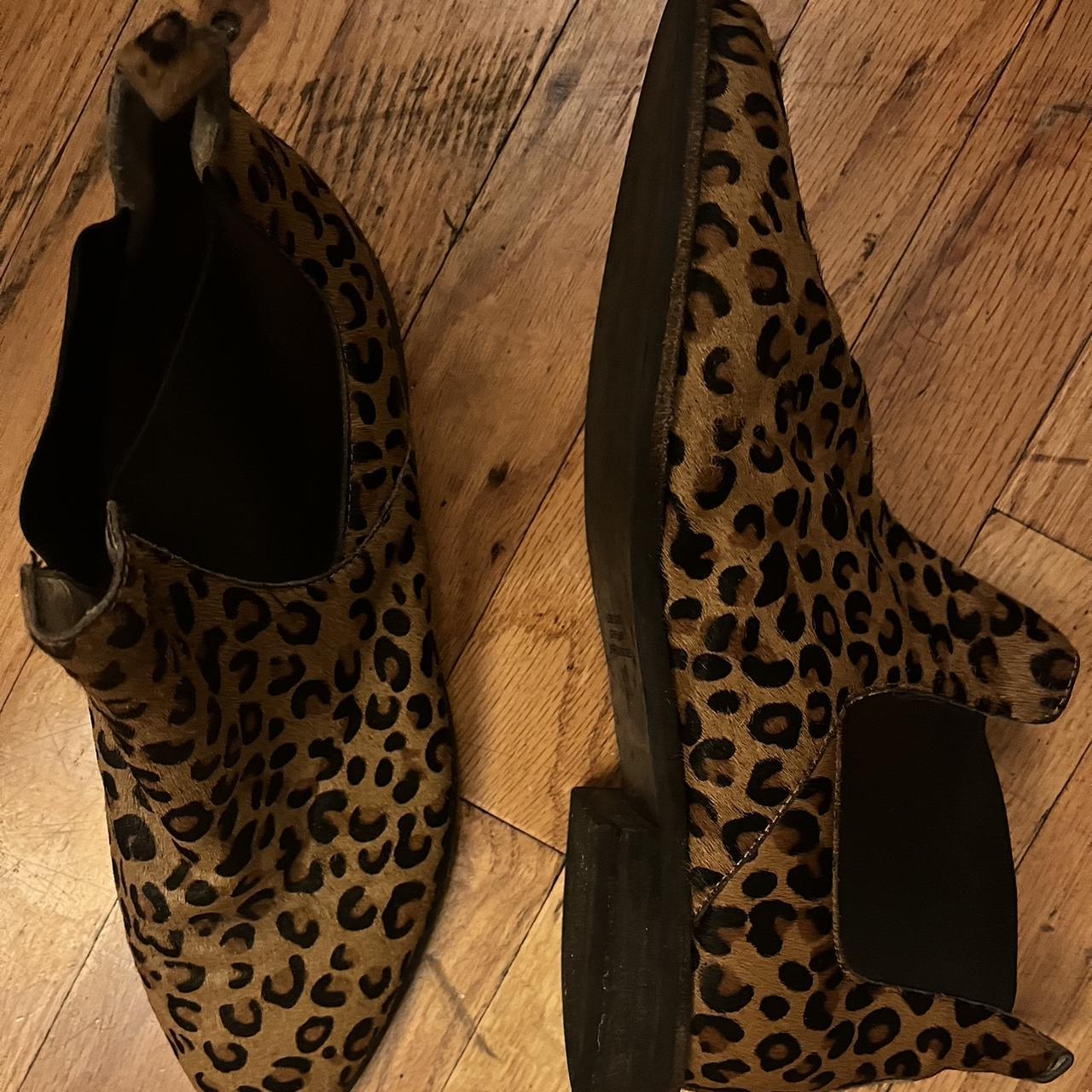 Leopard print calf outlet hair booties