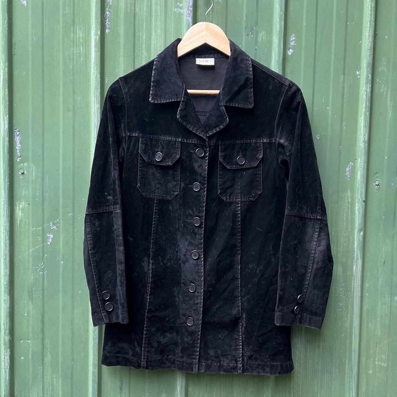 🔮 Vintage 90s Jeans West Black Mid Jacket, size 10 Depop