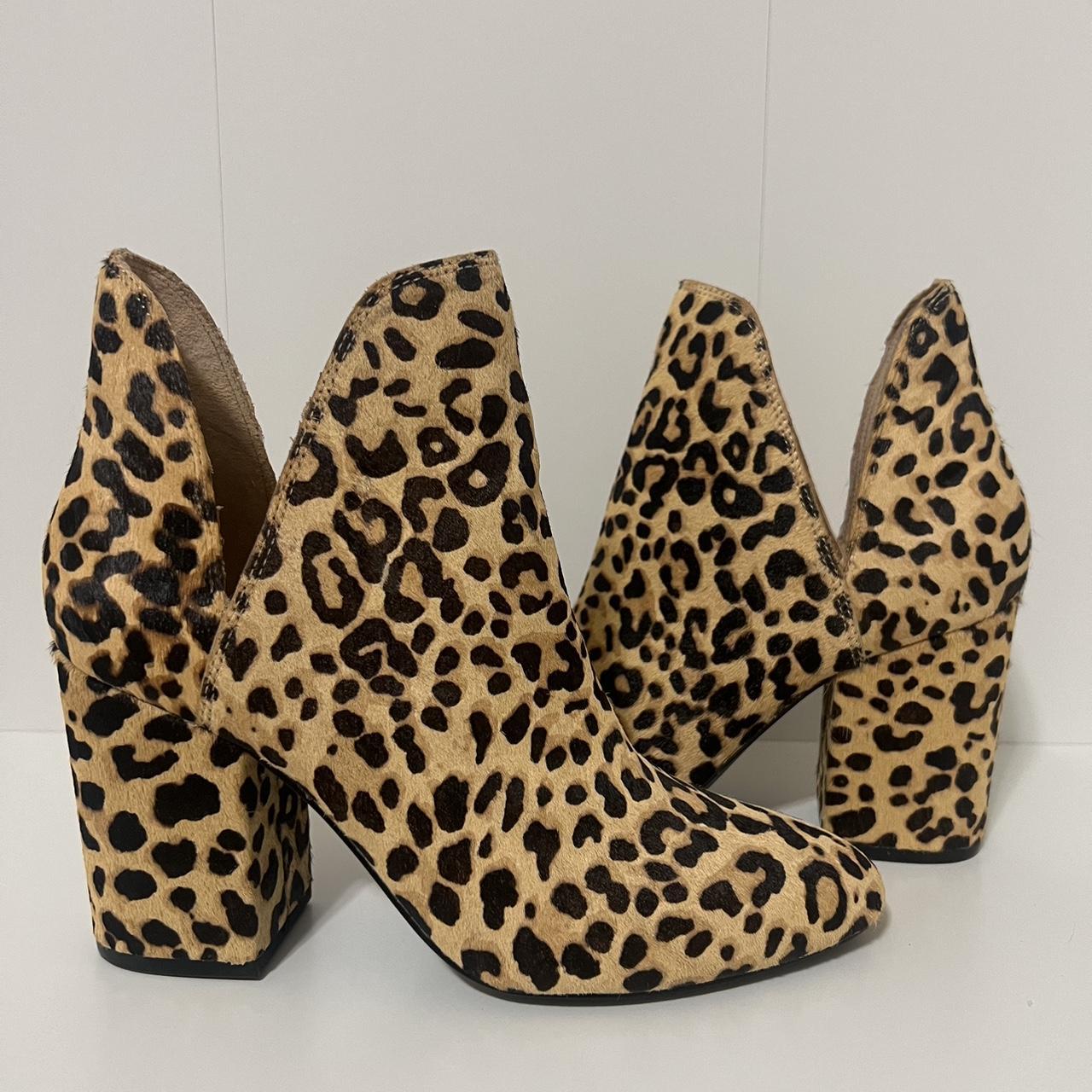 steve madden rockstar leopard bootie