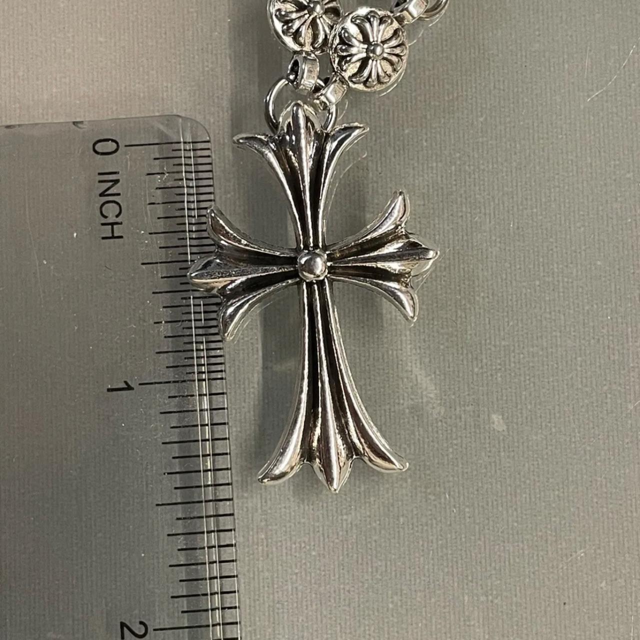 Chrome Hearts Cross Necklace Circle Chain 50cm 🚚... Depop