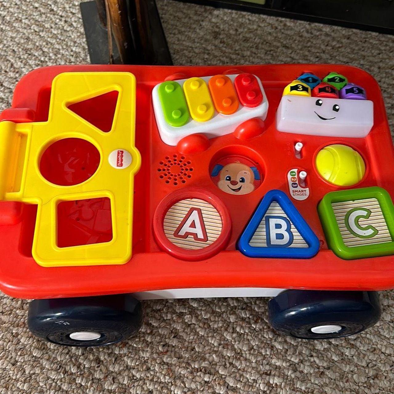 Toy Fisher Price Wagon Laugh (Laugh Learn First Words Smart Blocks