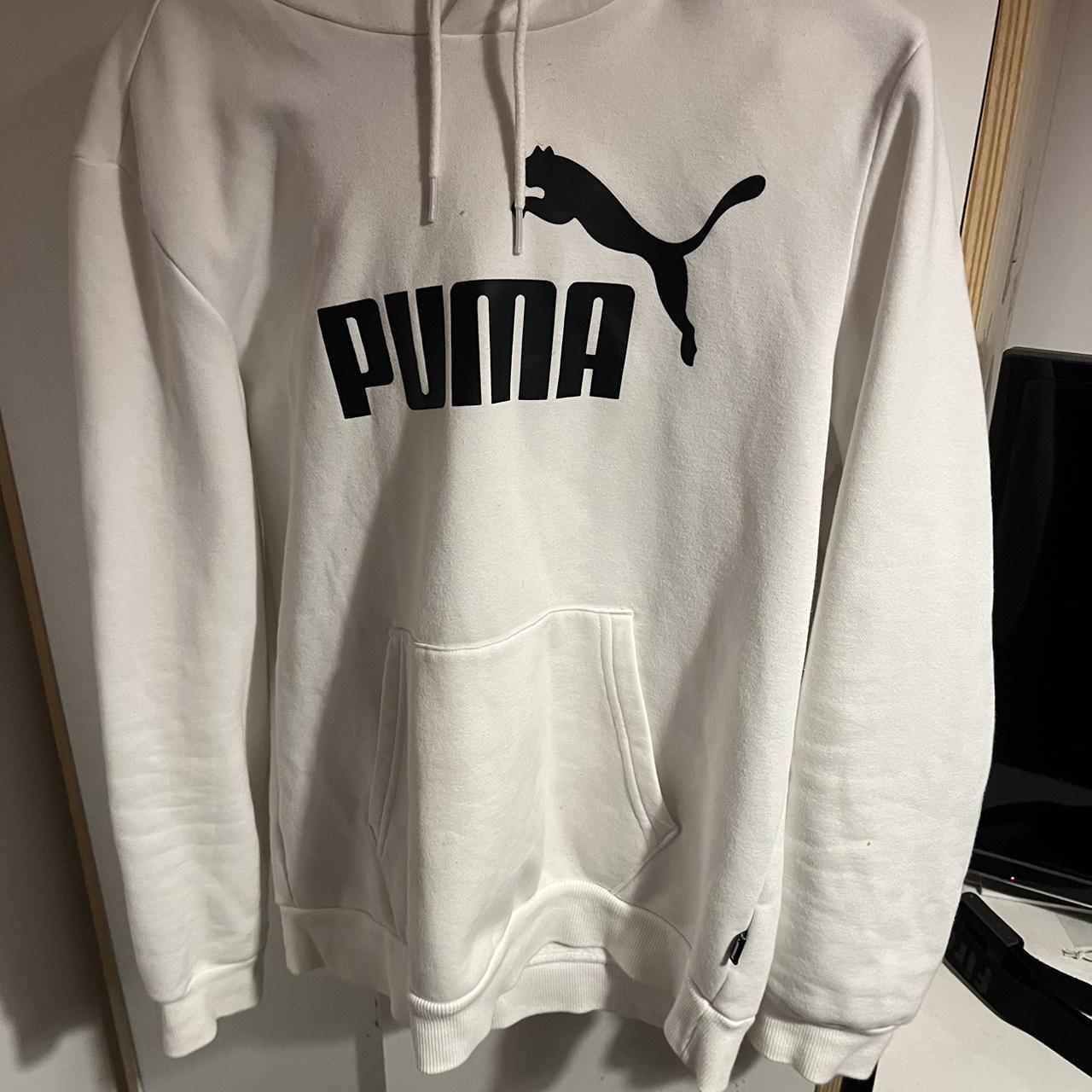 Puma white jumper hotsell