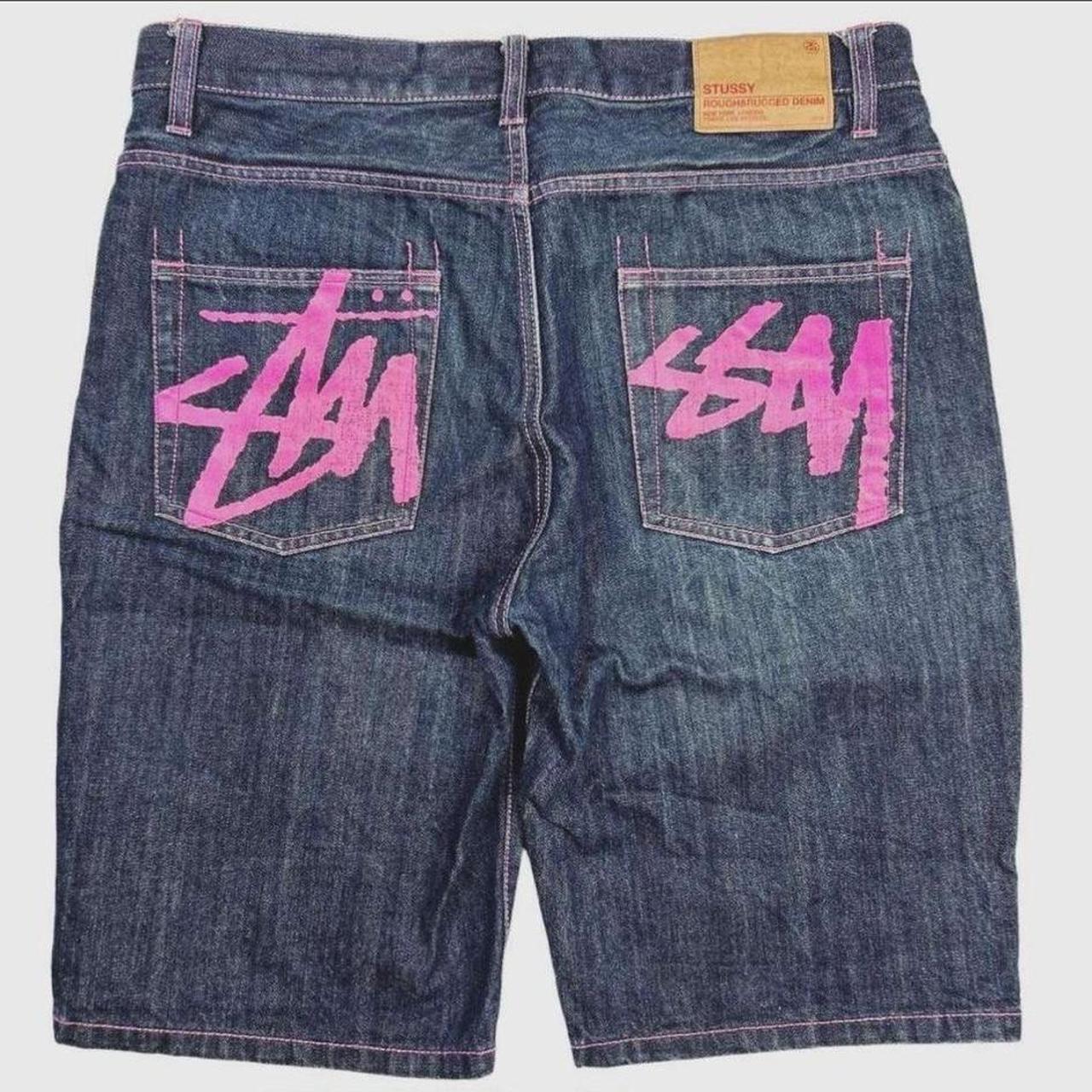 【未使用】 stussy short denim 完売品 Stussy denim shorts | Depop