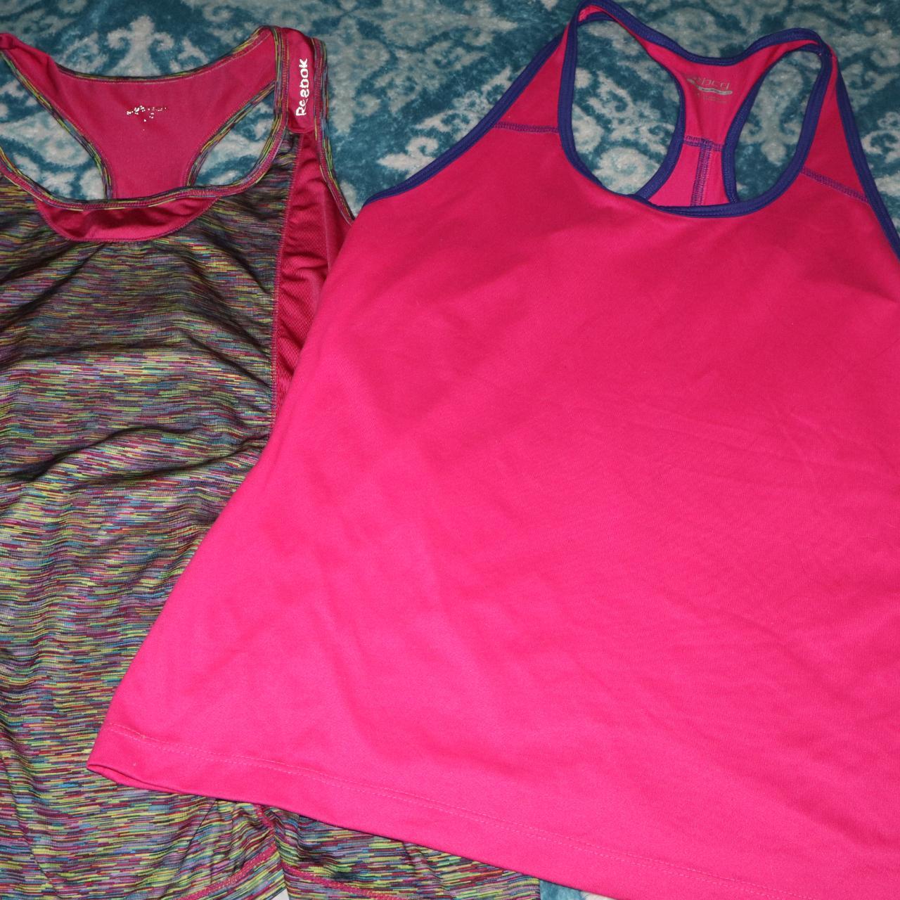 Bundle Workout Shirts, REEBOK & BCG Pink Racerback... - Depop